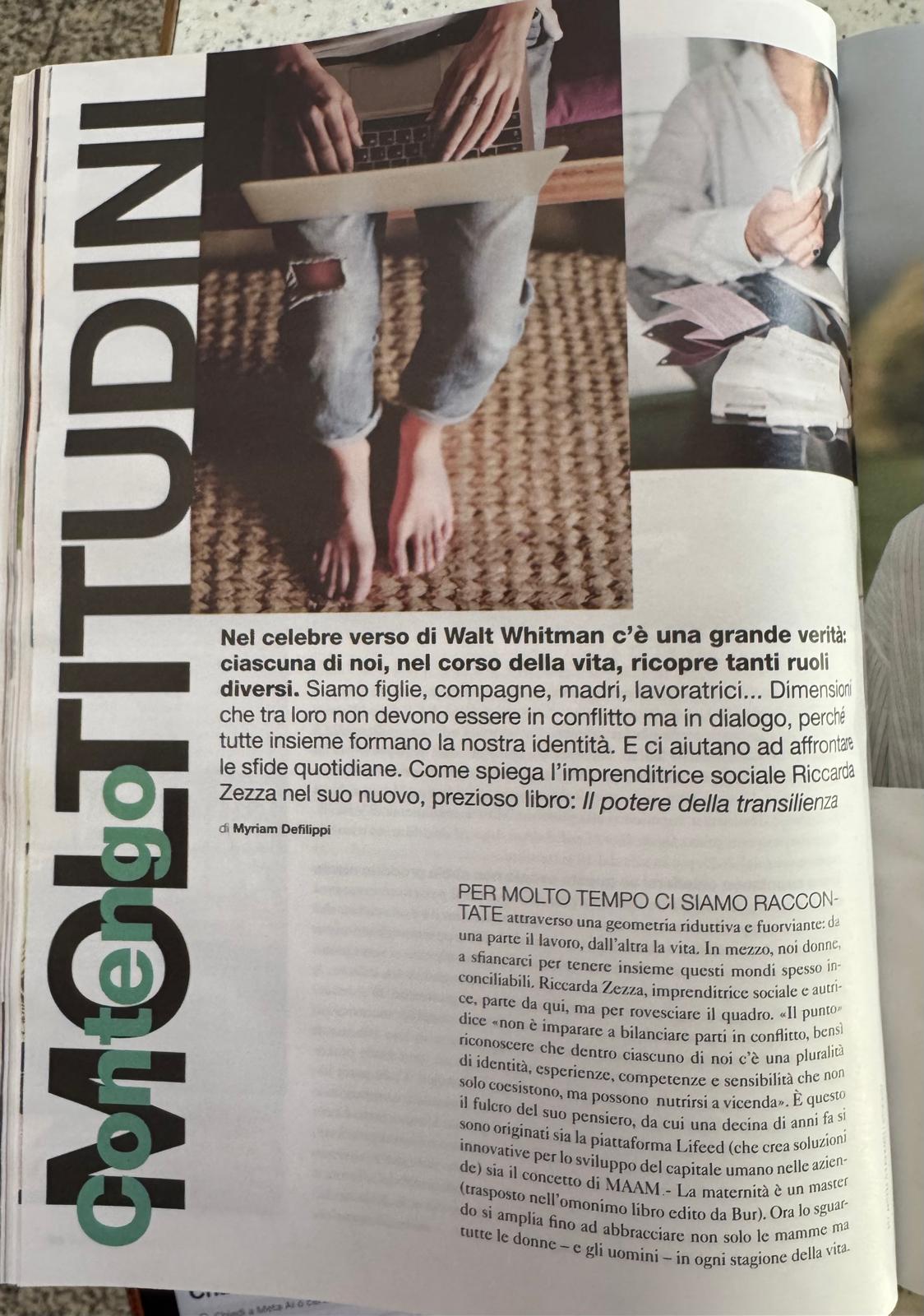 Contengo moltitudini - Donna Moderna Prima pagina dell’articolo Contengo moltitudini su Donna Moderna